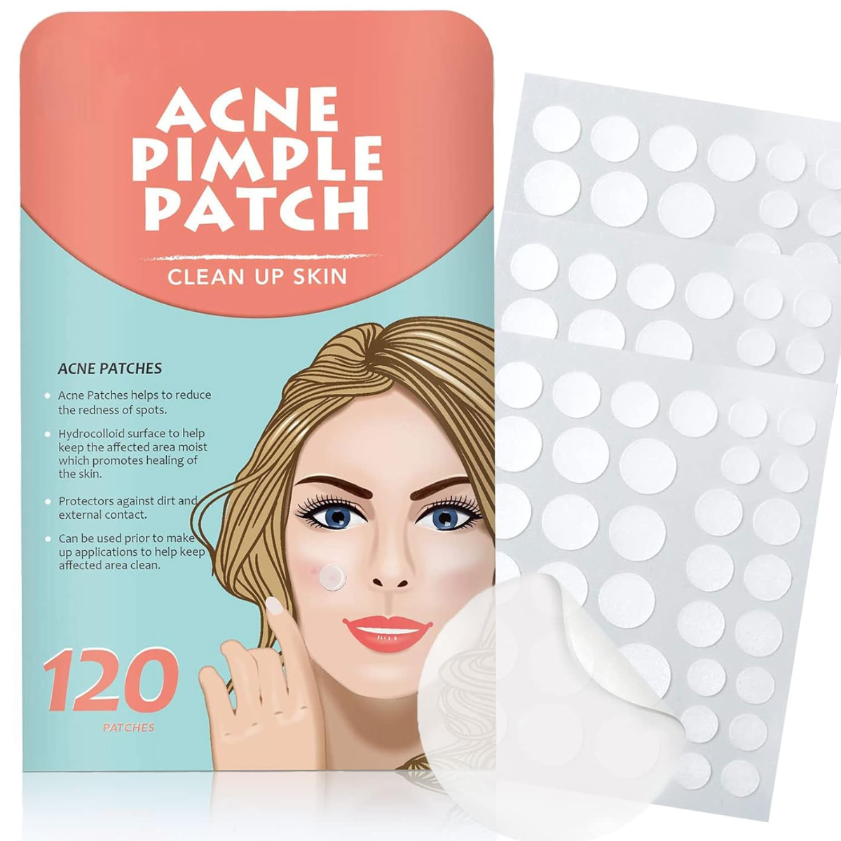 Parches Hidrocoloides Para Acné 120 pcs PIMPLE PATCH™