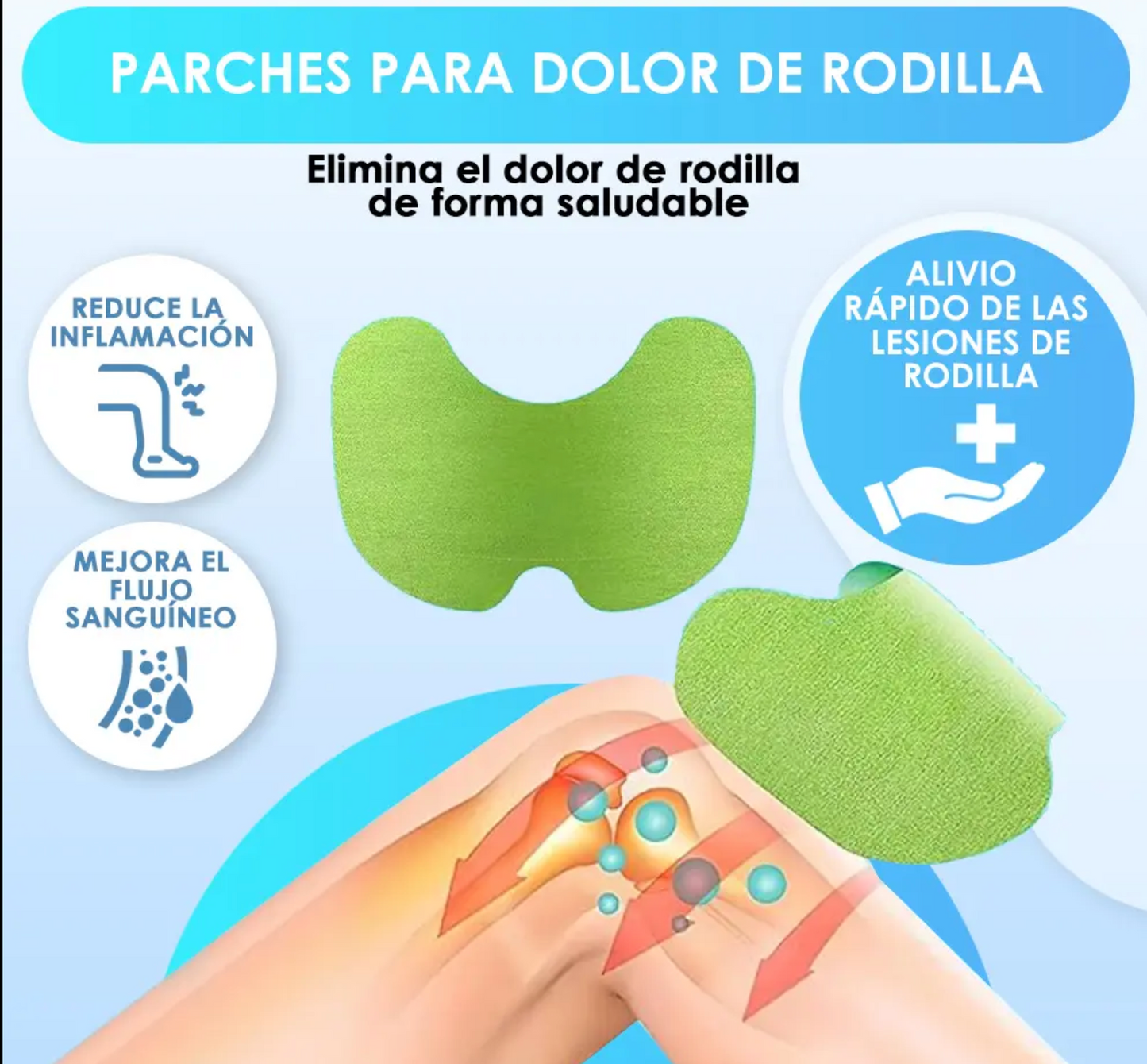 PARCHES NATURALES PARA DOLOR DE RODILLA ELEPHANT ®