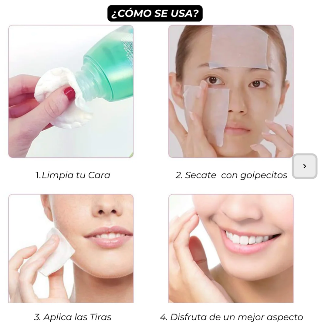 (PACK 40 Unidades) Tiras de Lifting facial efecto Natural V-shaped™