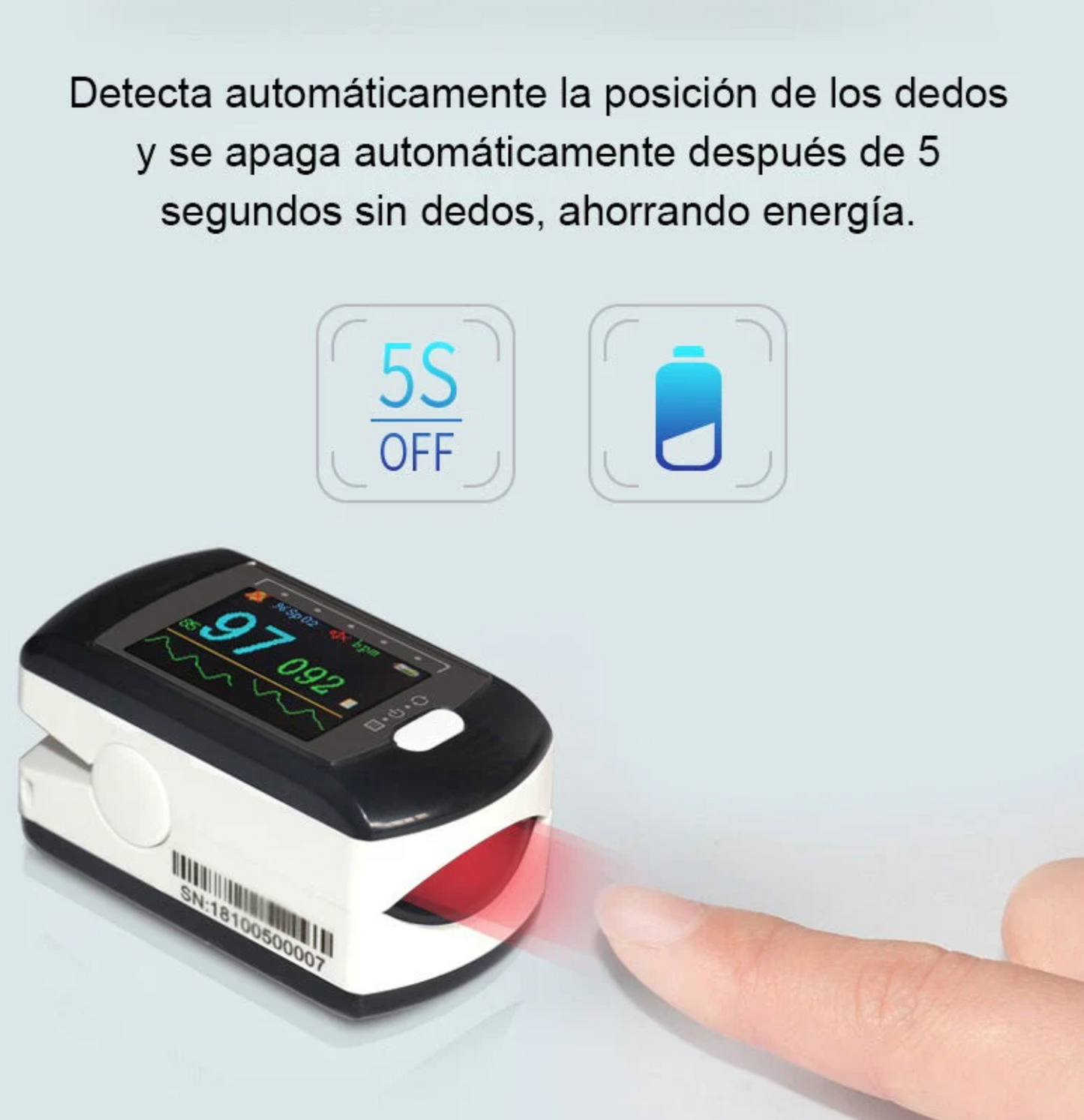 Pack 2 unidades de Oximetros para medir glucosa