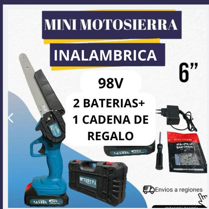 Motosierra Inalámbrica 6 pulgadas™Incluye 2 Baterias de 98V