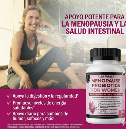 Probióticos Menopausia Alta Pureza 60 Cp