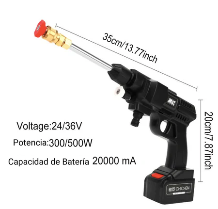 HIDROLAVADORA PORTATIL CON BATERIA. LAVAMAX™