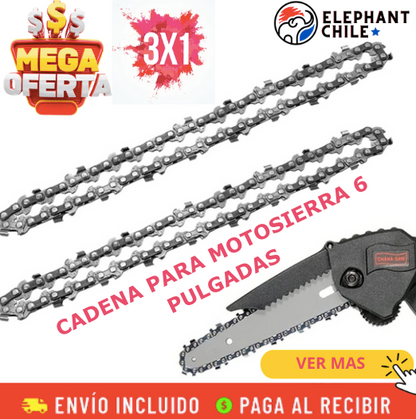 Cadena para motosierra de 6 pulgadas