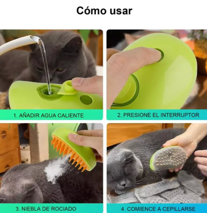 CEPILLO VAPOR MULTIFUNCIONAL DE MASCOTA