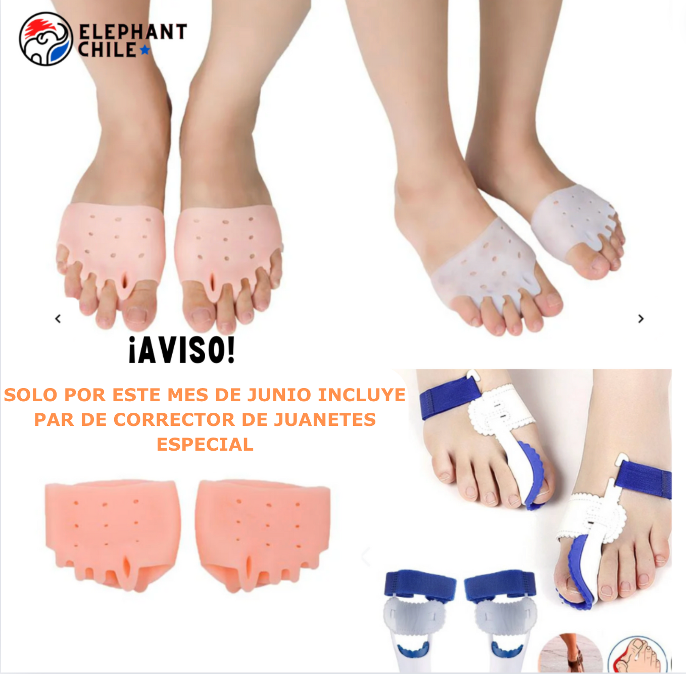 Plantillas terapéuticas con Separador de Dedos - Comfortfy™+ Corrector de Juanes de Regalo.