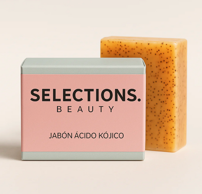 Jabón quitamanchas con ácido kójico y cúrcuma