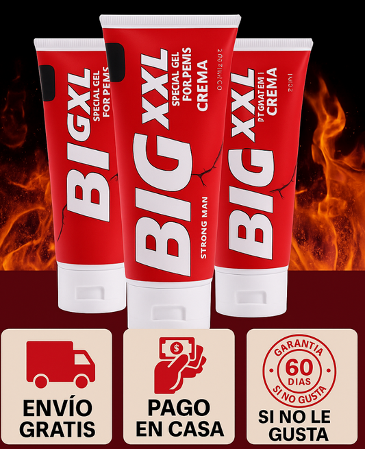 Crema potenciadora Big XXL. (Se todo un toro)