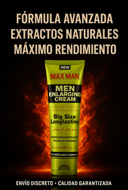 Crema potenciadora Max Man™. (Se todo un toro)