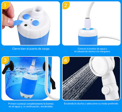 Ducha Portatil Para Camping Ducha Recarg