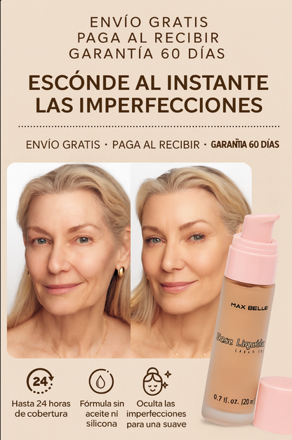Base de Maquillaje Antiedad con SPF 50 + Gratis Serum de Pestañas