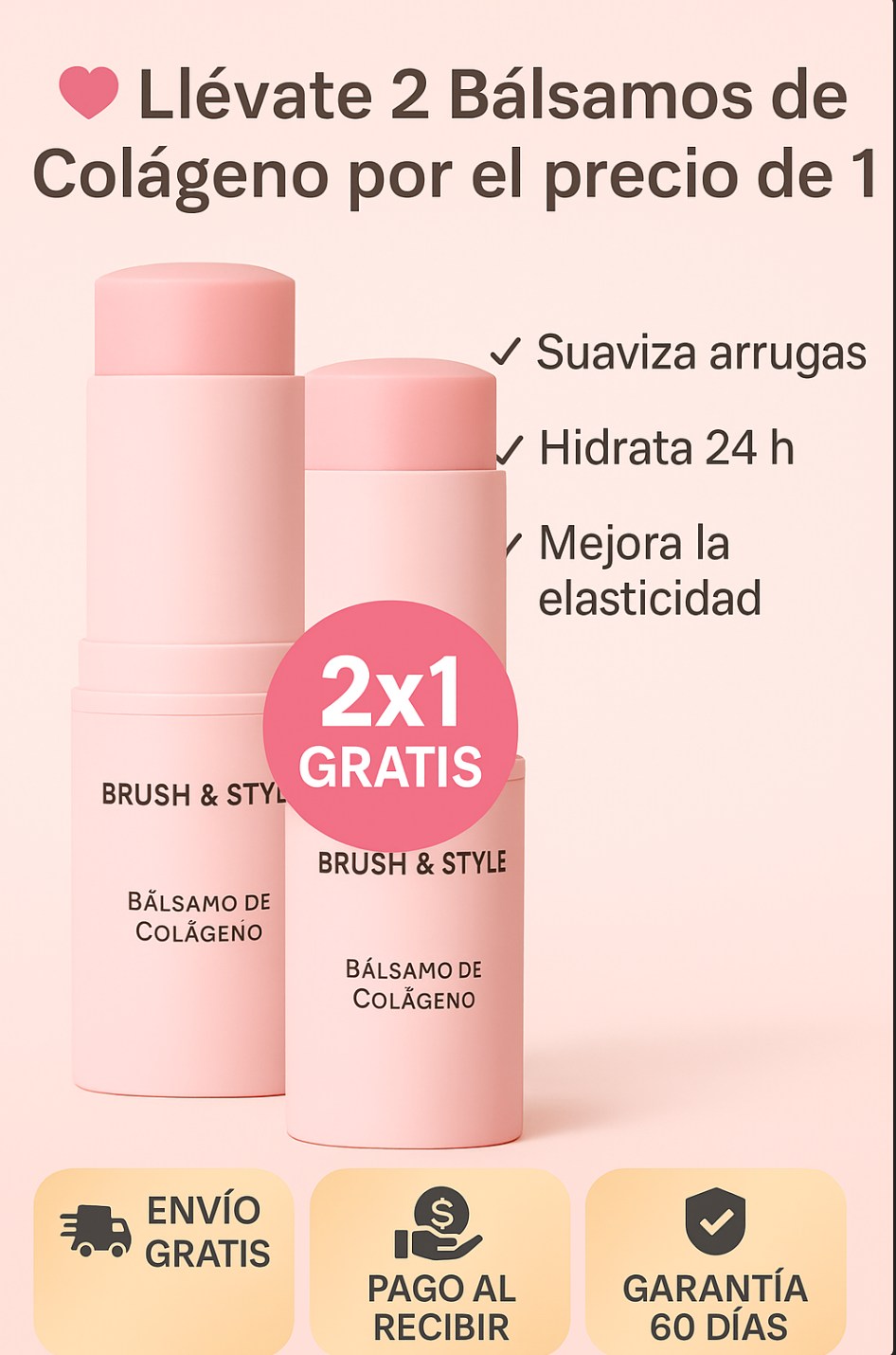X2 Balsamo facial anti Arrugas de Colágeno Rosetimes