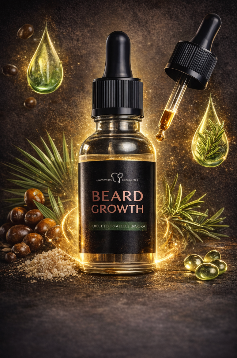 Serum de crecimiento para pelo y barba BEARD GROWTH™ + Jabón de crecimiento incluido