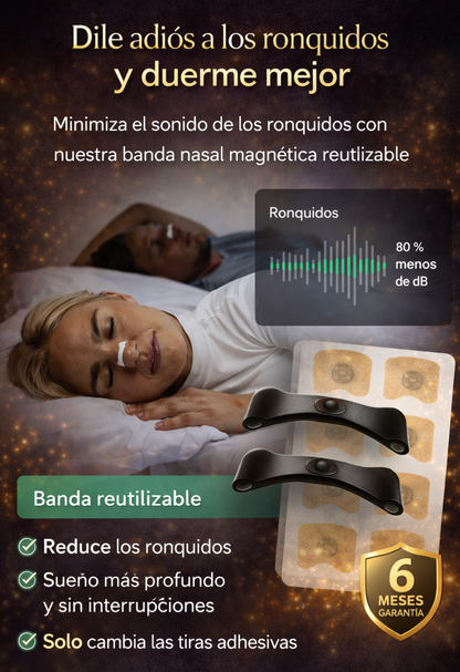 X2 Tiras Nasales Magnética "RespiraX"