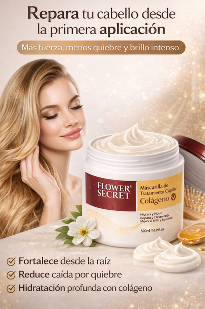 Crema Capilar Restauradora Con Colágeno+Jengibre
