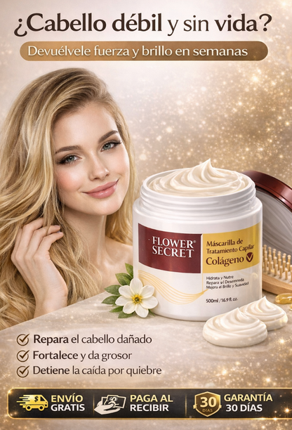 Crema Capilar Restauradora Con Colágeno+Jengibre