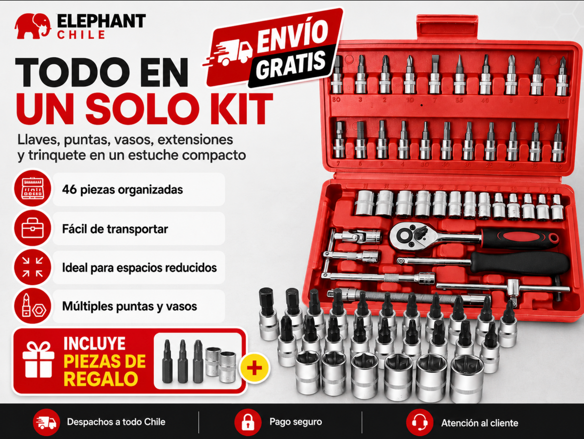 Kit De Herramientas Mecanicas 46pcs