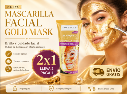 MASCARILLA FACIAL GOLD MASK Q-10