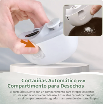 Cortaúñas y Pulidor Eléctrico 3 en 1™ Uñas perfectas en segundos, sin cortes ni esfuerzo.
