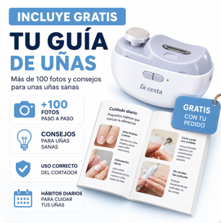 Cortaúñas y Pulidor Eléctrico 3 en 1™ Uñas perfectas en segundos, sin cortes ni esfuerzo.