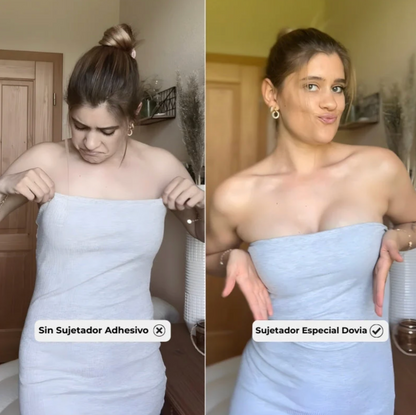 Sujetador Adhesivo Push-Up Sin Tirantes