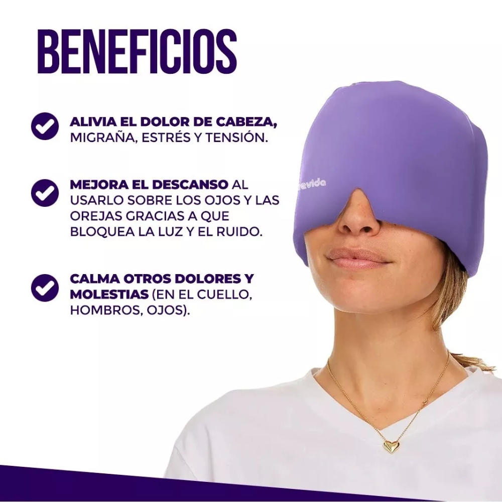 Gorro Gel Alivia Dolor Migraña Cobrevida